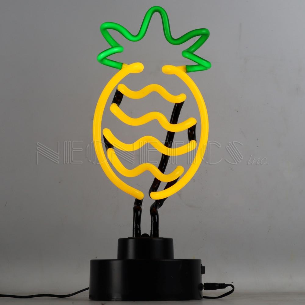 Pineapple Neon Sculpture-Neon Sculptures-Grease Monkey Garage