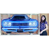 Plymouth Road Runner Grille Neon Sign in Steel Can-Neon Signs-Grease Monkey Garage