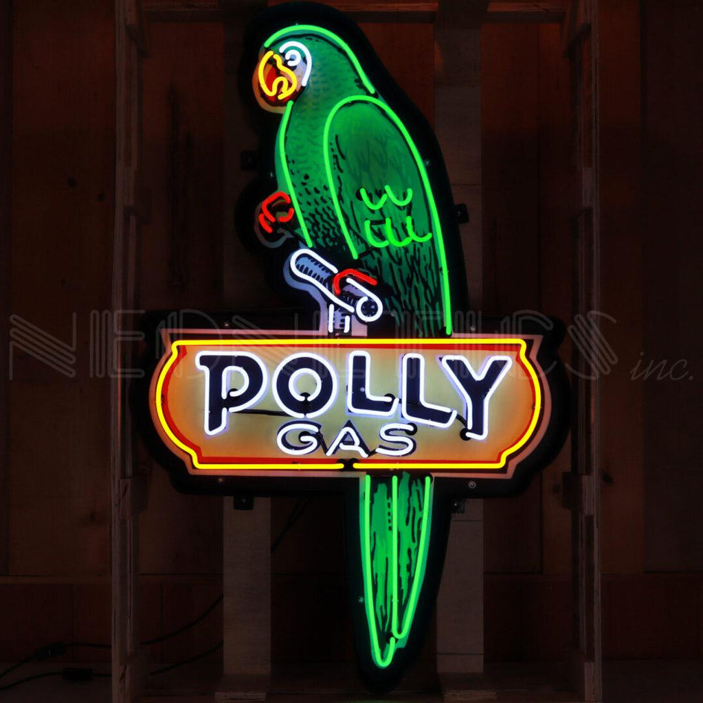 Polly Gas Neon Sign-Neon Signs-Grease Monkey Garage