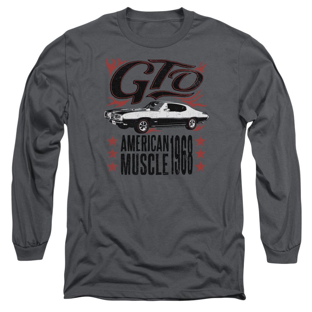 Pontiac 1968 GTO American Muscle Long-Sleeve T-Shirt-Grease Monkey Garage