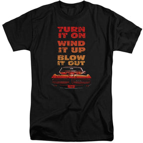 Pontiac 1969 GTO Blow It Out Tall Short-Sleeve T-Shirt-Grease Monkey Garage