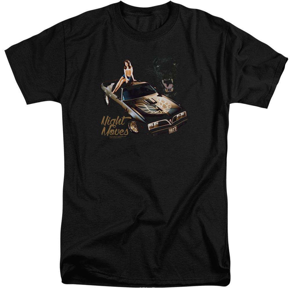 Pontiac 1977 Trans Am Night Moves Tall Short-Sleeve T-Shirt-Grease Monkey Garage