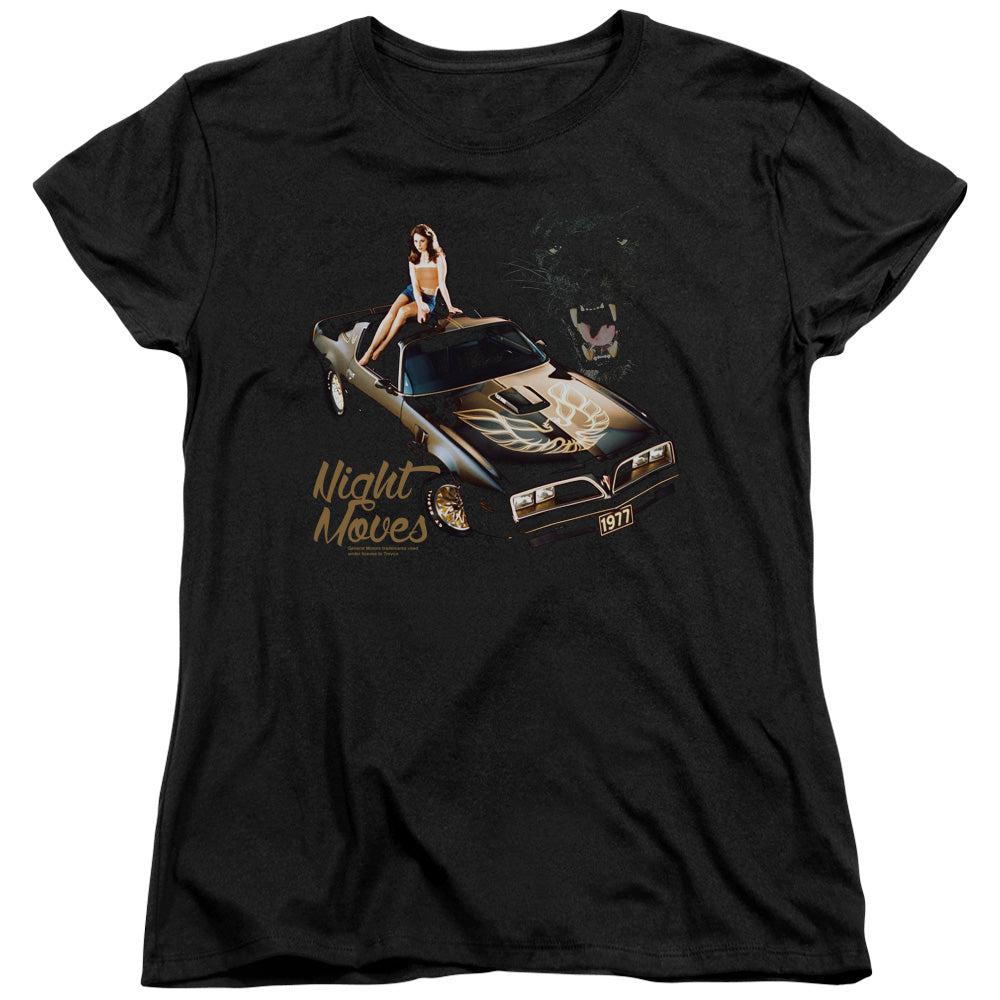 Pontiac 1977 Trans Am Night Moves Women's Short-Sleeve T-Shirt-Grease Monkey Garage