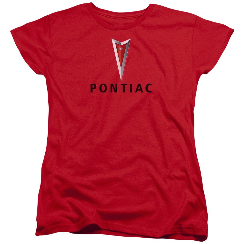 Pontiac Arrowhead Logo Women's Short-Sleeve T-Shirt-Grease Monkey Garage