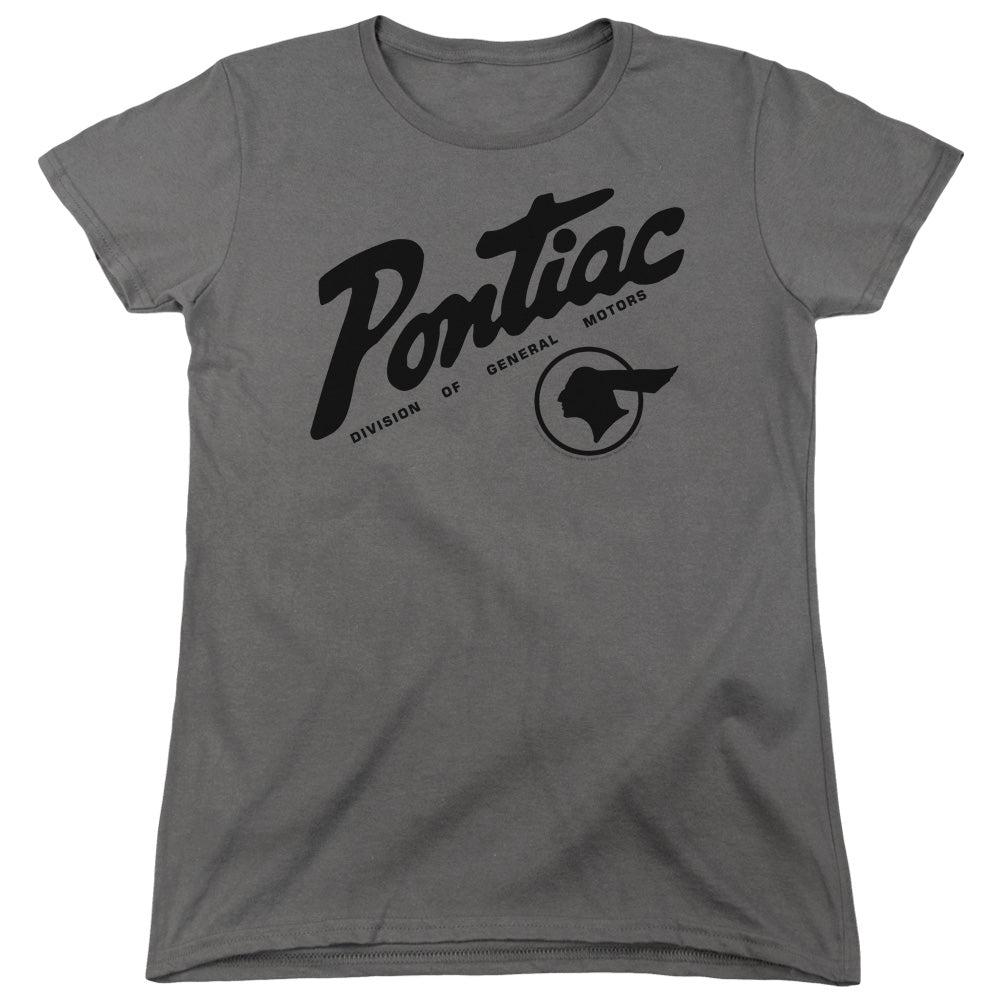Pontiac Division of General Motors Women's Short-Sleeve T-Shirt-Grease Monkey Garage