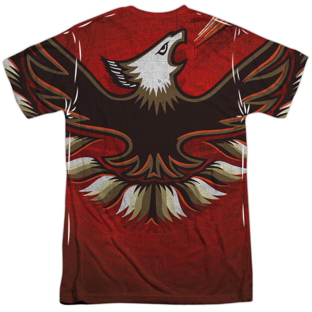 Pontiac Firebird Turbo Trans Am Flames 100% Poly Short-Sleeve T-Shirt (Front/Back Print)-Grease Monkey Garage