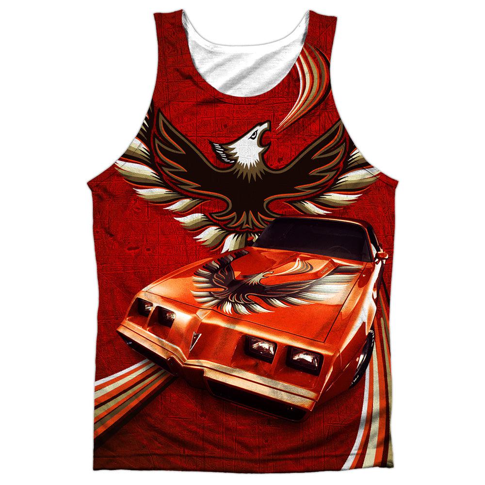 Pontiac Firebird Turbo Trans Am Flames (Front/Back Print) 100% Poly Tank Top-Grease Monkey Garage