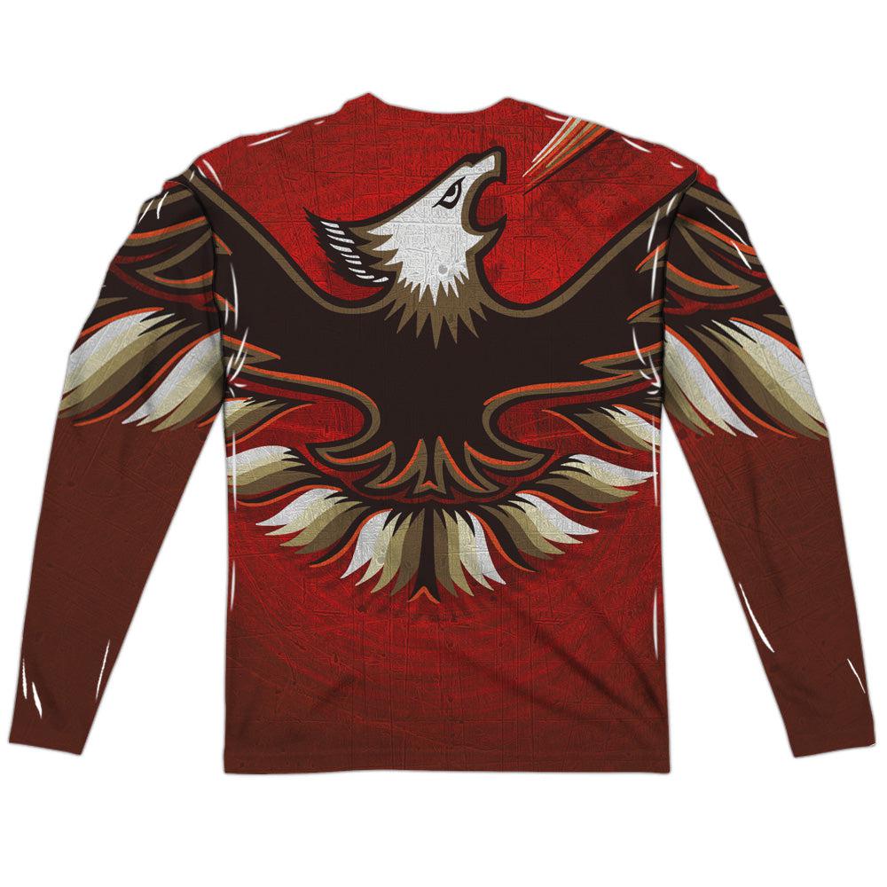 Pontiac Firebird Turbo Trans Am Flames (Front/Back Print) Long-Sleeve T-Shirt 100% Poly-Grease Monkey Garage