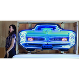 Pontiac GTO Grille Neon Sign in Steel Can-Neon Signs-Grease Monkey Garage