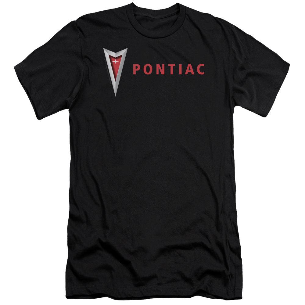 Pontiac Modern Pontiac Arrowhead Premium Slim Fit Short-Sleeve T-Shirt-Grease Monkey Garage