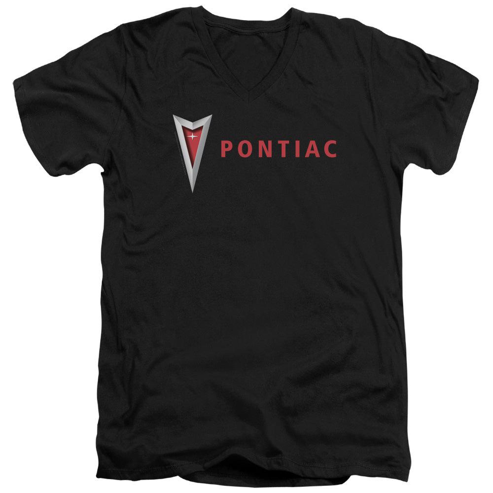 Pontiac Modern Pontiac Arrowhead Short-Sleeve V-Neck T-Shirt-Grease Monkey Garage