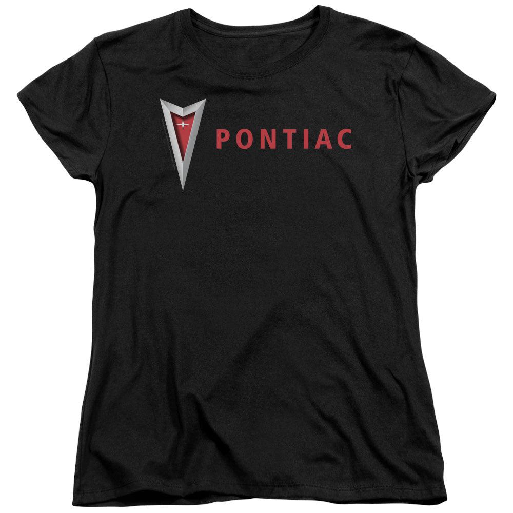 Pontiac Modern Pontiac Arrowhead Women's Short-Sleeve T-Shirt-Grease Monkey Garage