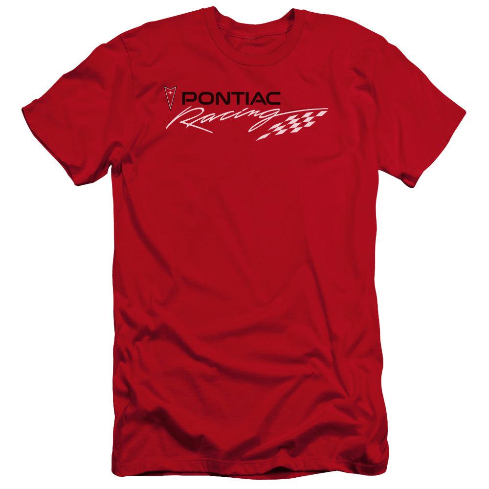 Pontiac Racing Premium Slim Fit Short-Sleeve T-Shirt-Grease Monkey Garage