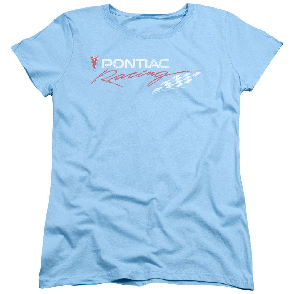 Pontiac Racing Women's Short-Sleeve T-Shirt-Grease Monkey Garage