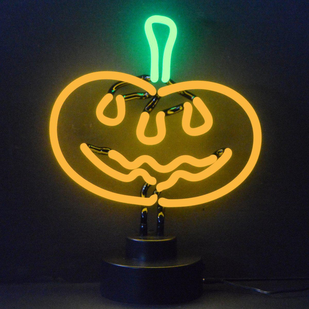 Pumpkin Neon Sculpture-Neon Sculptures-Grease Monkey Garage