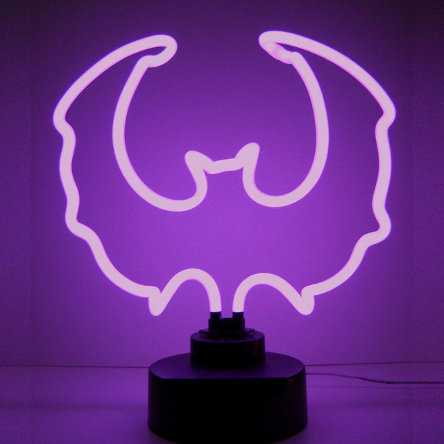 Purple Bat Neon Sculpture-Neon Sculptures-Grease Monkey Garage