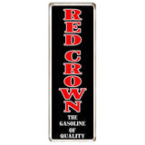 Quality Red Crown Gasoline Metal Sign-Metal Signs-Grease Monkey Garage