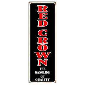 Quality Red Crown Gasoline Metal Sign-Metal Signs-Grease Monkey Garage