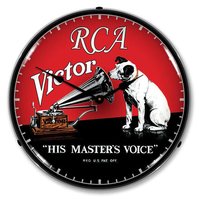 RCA Victor Backlit LED Clock-LED Clocks-Grease Monkey Garage