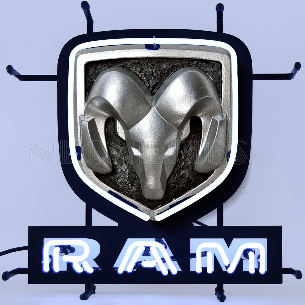 Ram Junior Neon Sign-Neon Signs-Grease Monkey Garage