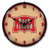 Rock Island Railroad LED Clock-LED Clocks-Grease Monkey Garage
