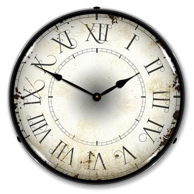 Roman Antique Backlit LED Clock-LED Clocks-Grease Monkey Garage