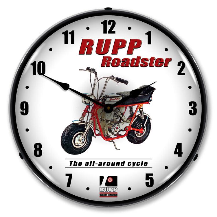 Rupp Minibike Backlit LED Clock-LED Clocks-Grease Monkey Garage
