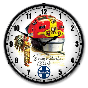 Sante Fe Chief LED Clock-LED Clocks-Grease Monkey Garage