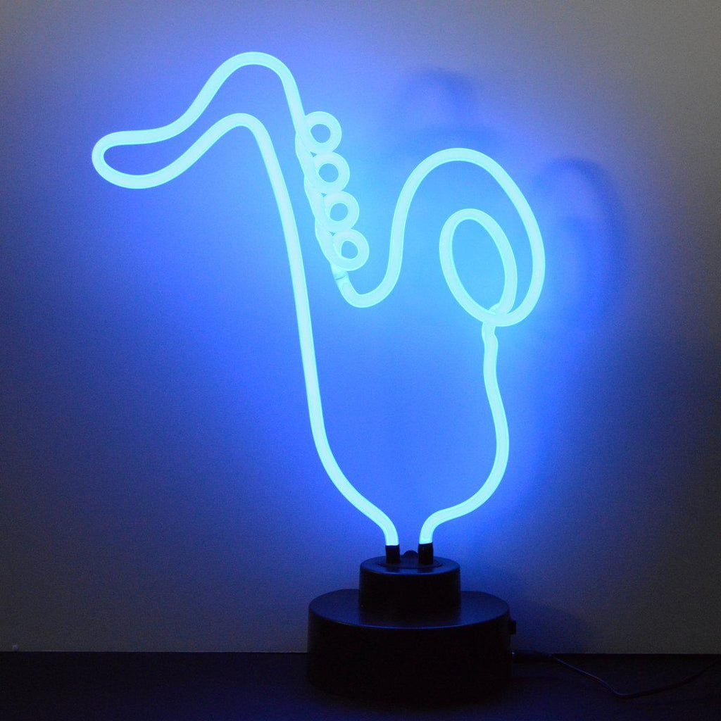 Saxophone Neon Sculpture-Neon Sculptures-Grease Monkey Garage