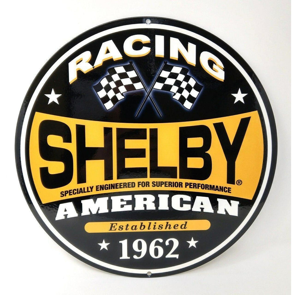 Shelby American Racing Metal Sign-Metal Signs-Grease Monkey Garage