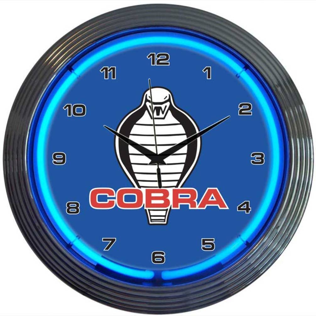 Shelby Cobra Neon Clock-Clocks-Grease Monkey Garage