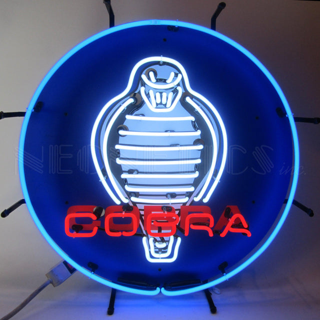 Shelby Cobra Neon Sign with Backing-Neon Signs-Grease Monkey Garage