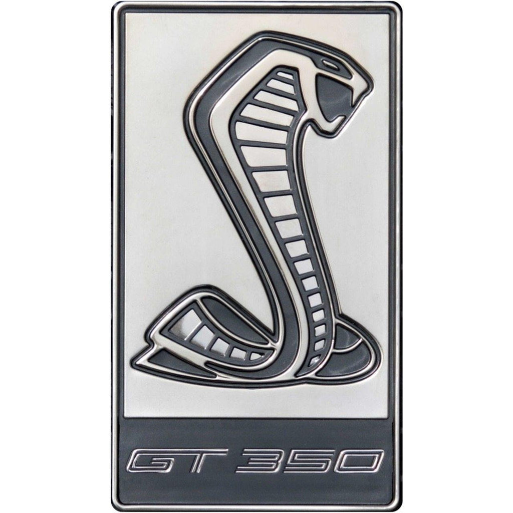Shelby GT350R Silver Emblem Metal Sign-Metal Signs-Grease Monkey Garage