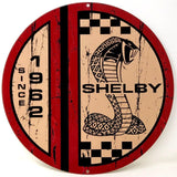 Shelby Since 1962 Metal Sign-Metal Signs-Grease Monkey Garage