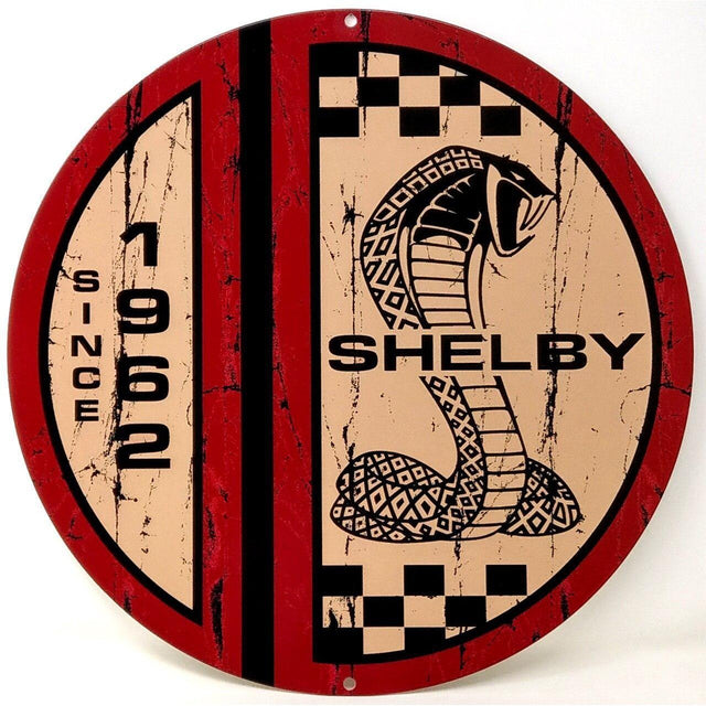Shelby Since 1962 Metal Sign-Metal Signs-Grease Monkey Garage