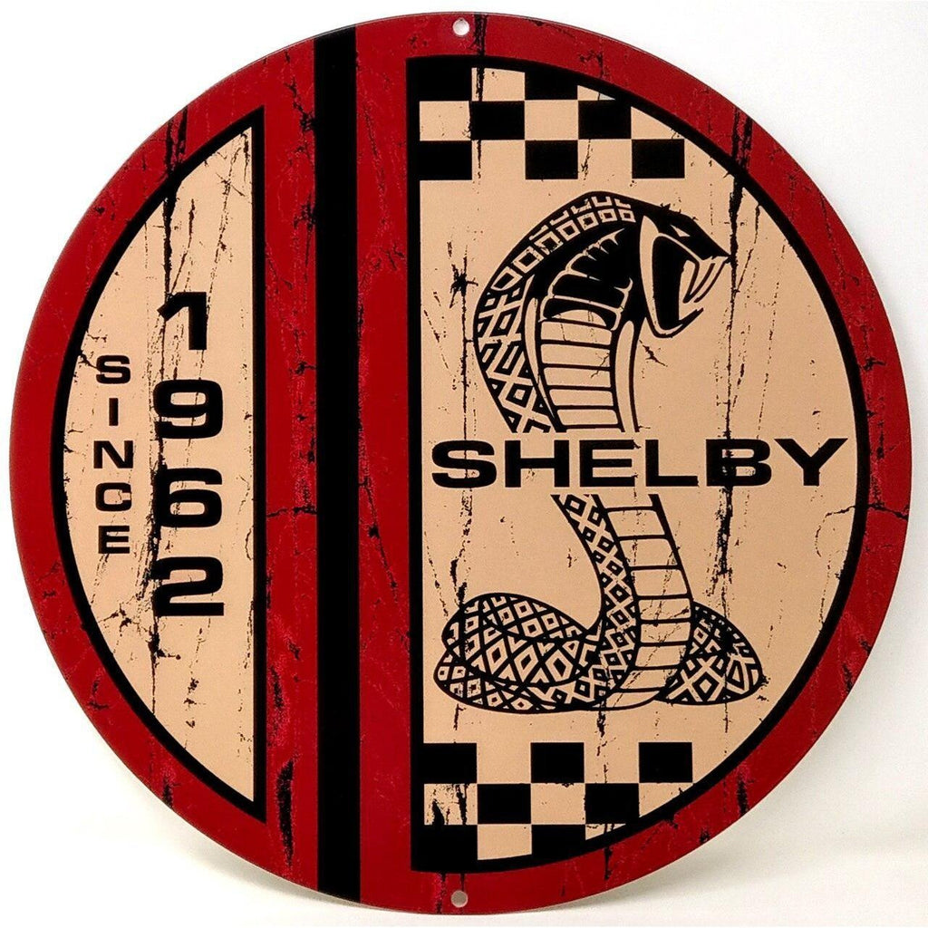 Shelby Since 1962 Metal Sign-Metal Signs-Grease Monkey Garage