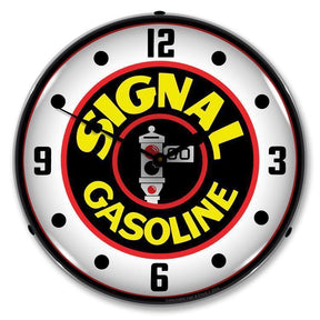 Signal Gas Backlit LED Clock-LED Clocks-Grease Monkey Garage