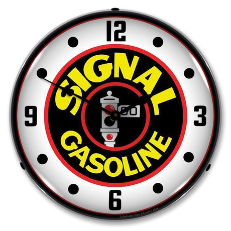 Signal Gas Backlit LED Clock-LED Clocks-Grease Monkey Garage
