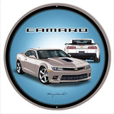 Silver 5th Gen Camaro Metal Sign-Metal Signs-Grease Monkey Garage