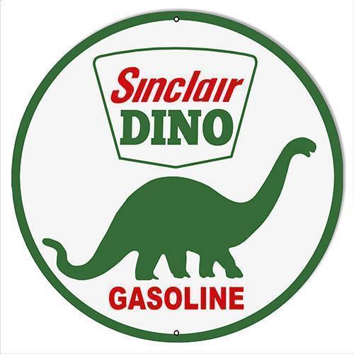 Sinclair Dino Motor Oil Metal Sign-Metal Signs-Grease Monkey Garage