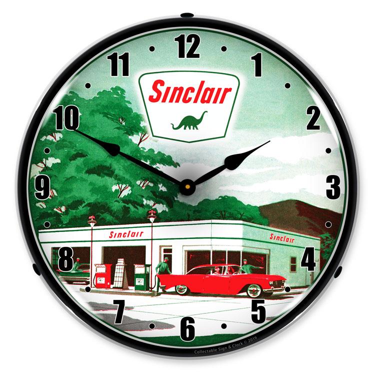 Sinclair Gas Station 2 LED Clock-LED Clocks-Grease Monkey Garage