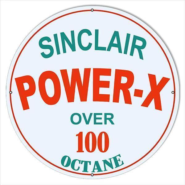 Sinclair Power-X Motor Oil Metal Sign-Metal Signs-Grease Monkey Garage