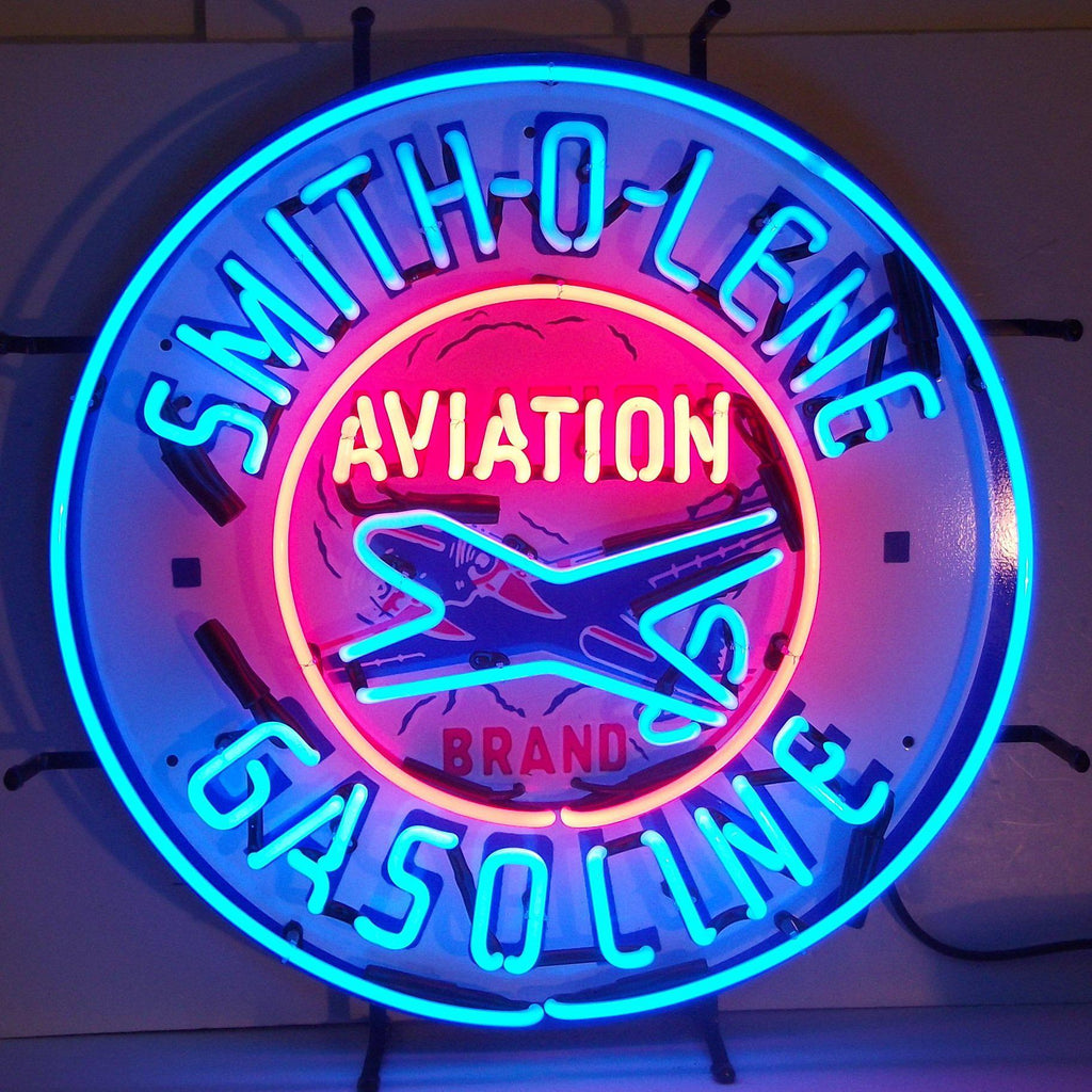 Smith-O-Lene Gasoline Neon Sign-Neon Signs-Grease Monkey Garage