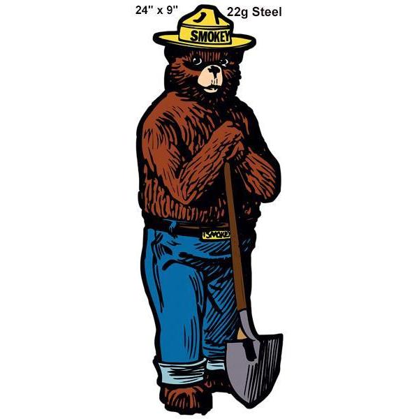 Smokey the Bear Laser Cut Metal Sign-Metal Signs-Grease Monkey Garage
