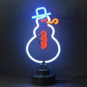 Snowman Neon Sculpture-Neon Sculptures-Grease Monkey Garage