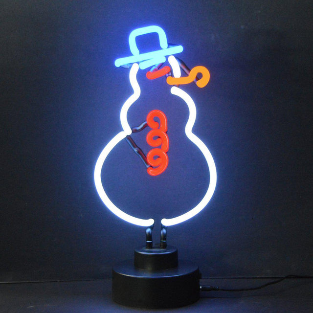 Snowman Neon Sculpture-Neon Sculptures-Grease Monkey Garage