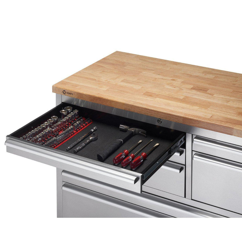 Stainless Steel Rolling Workbench 48" x 26"-Grease Monkey Garage