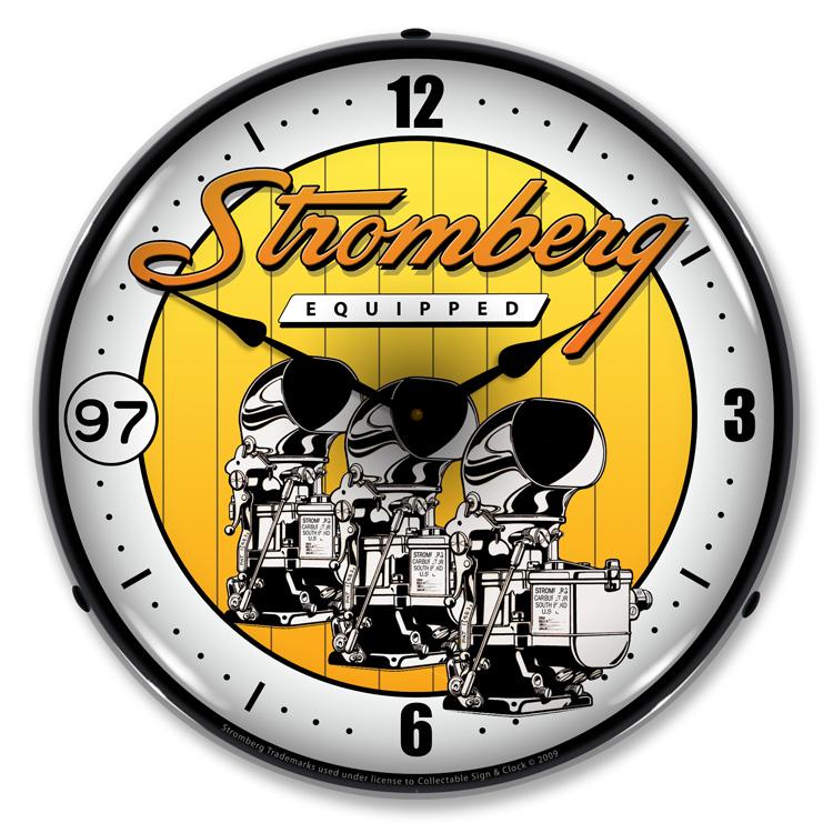 Stromberg Carburetor LED Clock-LED Clocks-Grease Monkey Garage
