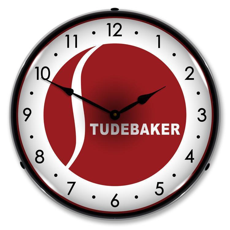 Studebaker Backlit LED Clock-LED Clocks-Grease Monkey Garage
