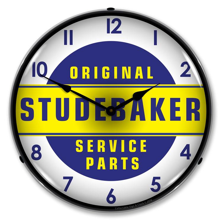 Studebaker Parts LED Clock-LED Clocks-Grease Monkey Garage
